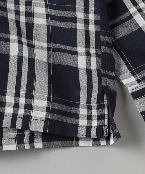BEAUTY&YOUTH UNITED ARROWS(ビューティーアンドユースユナイテッドアローズ)の「<one BEAUTY&YOUTH> アムンゼン チェック キャンプカラー グランデシャツ(シャツ/ブラウス・メンズ・ネイビー・M/L/XL/S)」の3枚目の写真