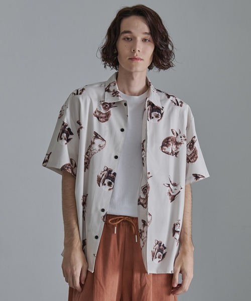 Revo.（レボ）の「【Revo.】アニマルパターン ショートスリーブ シャツ（シャツ/ブラウス・メンズ・B/E/D/C/A・L/M）」の7枚目の写真
