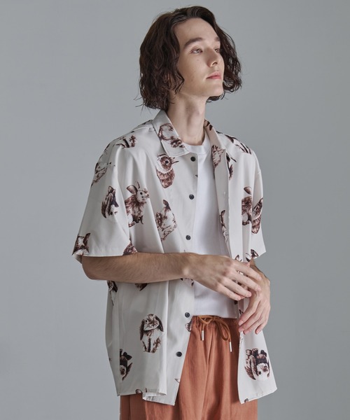 Revo.（レボ）の「【Revo.】アニマルパターン ショートスリーブ シャツ（シャツ/ブラウス・メンズ・B/E/D/C/A・L/M）」の12枚目の写真