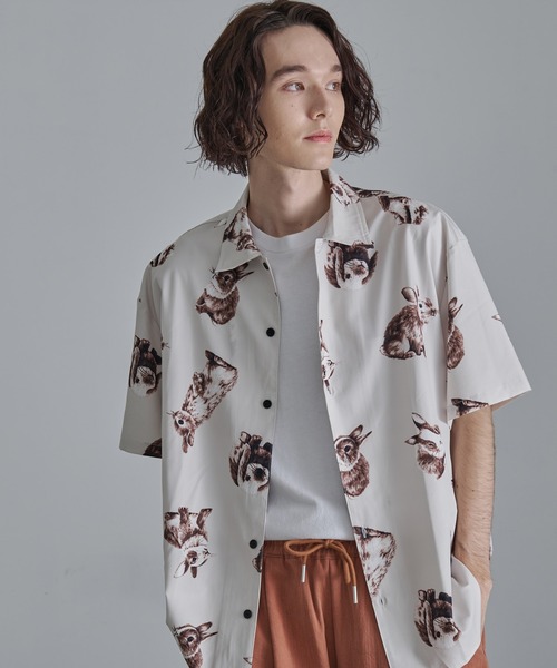 Revo.（レボ）の「【Revo.】アニマルパターン ショートスリーブ シャツ（シャツ/ブラウス・メンズ・B/E/D/C/A・L/M）」の14枚目の写真