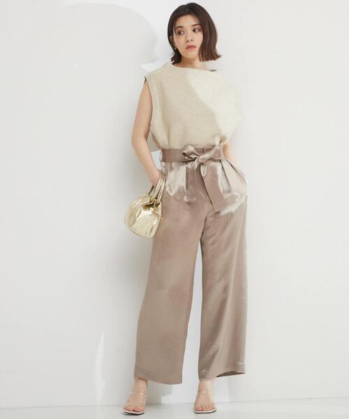 Tiara(ティアラ)の「ラメベスト(ニット/セーター・レディース・チャコールグレー/ゴールド・FREE)」の8枚目の写真