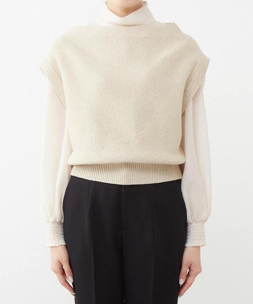 Tiara(ティアラ)の「ラメベスト(ニット/セーター・レディース・チャコールグレー/ゴールド・FREE)」の15枚目の写真