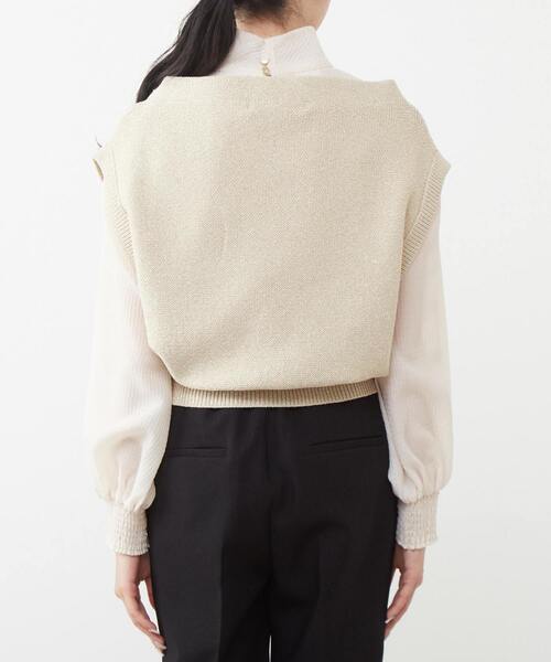 Tiara(ティアラ)の「ラメベスト(ニット/セーター・レディース・チャコールグレー/ゴールド・FREE)」の22枚目の写真