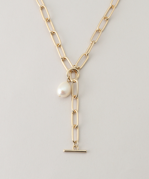 Simplicite（サンプリシテ）の「マンテルパールチェーンネックレス（ネックレス・レディース・ゴールド・FREE）」の7枚目の写真