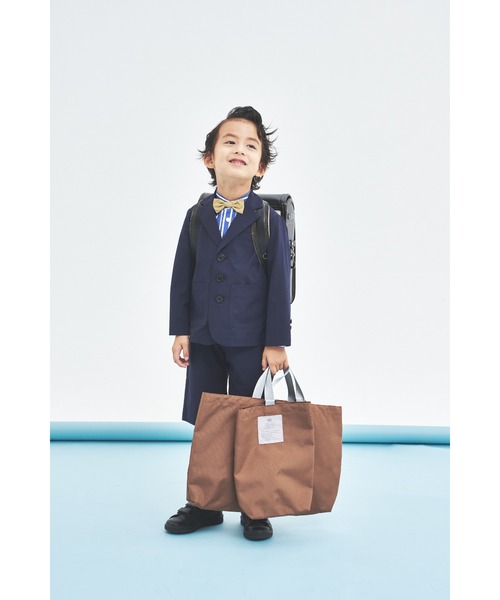 maarook(マルーク)の「ボールドストライプ蝶ネクタイ付スタンドカラーシャツ(シャツ/ブラウス・キッズ・ネイビー・140cm/150cm/160cm)」の3枚目の写真