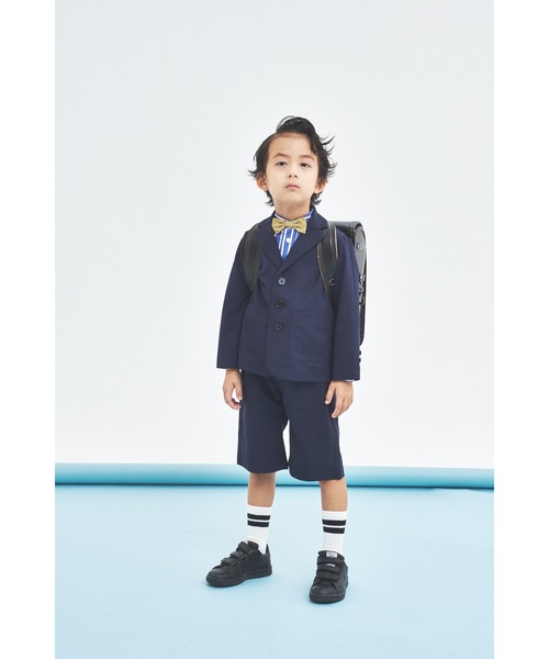 maarook(マルーク)の「ボールドストライプ蝶ネクタイ付スタンドカラーシャツ(シャツ/ブラウス・キッズ・ネイビー・140cm/150cm/160cm)」の5枚目の写真