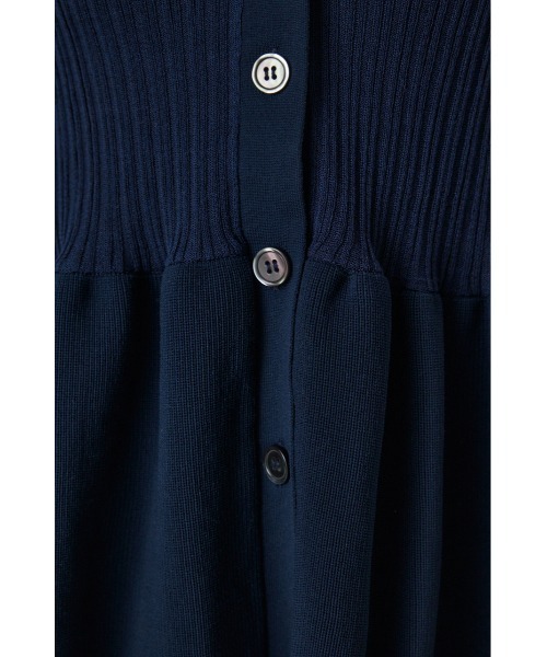 crie conforto（クリーコンフォルト）の「シアードッキングペプラムカーディガン（カーディガン/ボレロ・レディース・ブラック/ネイビー/ホワイト・FREE）」の20枚目の写真