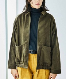 THREE FIFTY STANDARD（スリーフィフティースタンダード）の「ＴＨＲＥＥ　ＦＩＦＴＹ　ＳＴＡＮＤＡＲＤシャギーブルゾン〈カーキ〉（ブルゾン）」