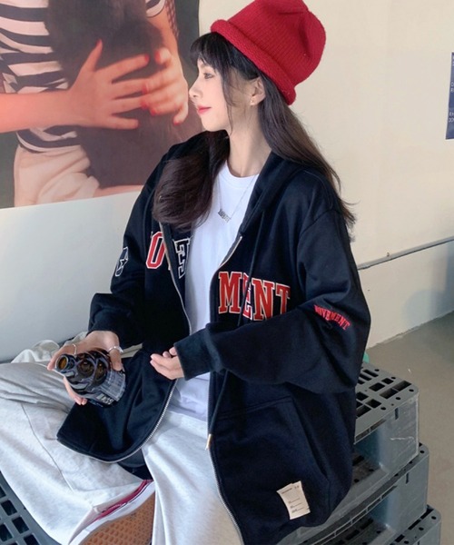 oops cool パーカー Lサイズ xlarge ジップパーカー（メンズ