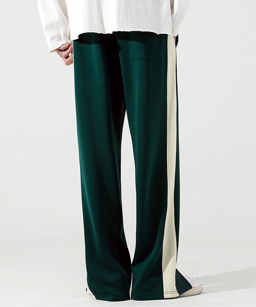 VENCEEXCHANGE（ヴァンスエクスチェンジ）の「ストレートラインパンツ（その他パンツ・レディース・グリーン/ブラック・L/M/S）」の2枚目の写真