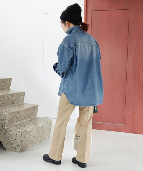 SLOBE IENA（スローブイエナ）の「《追加4》LE DENIM BDUシャツ（シャツ/ブラウス・レディース・ブルー・FREE）」の9枚目の写真