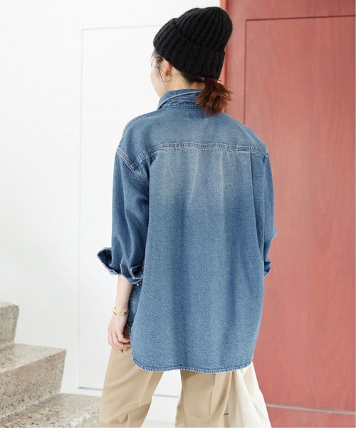 SLOBE IENA（スローブイエナ）の「《追加4》LE DENIM BDUシャツ（シャツ/ブラウス・レディース・ブルー・FREE）」の15枚目の写真