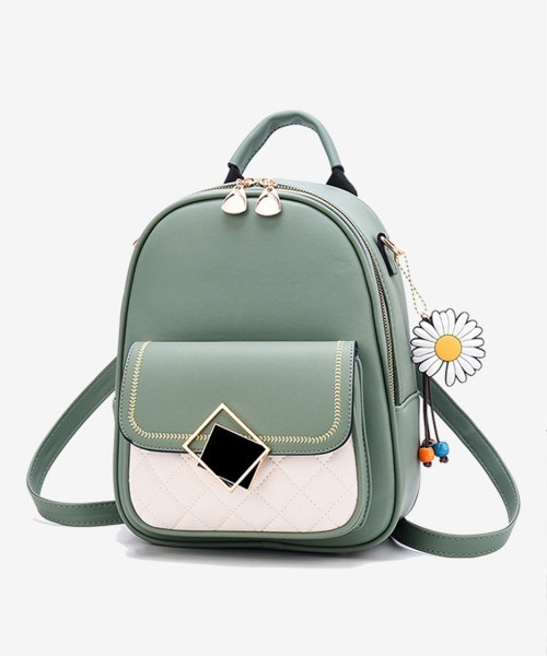 Miniministore(ミニミニストア)の「ミニリュック バイカラー レディース(バックパック/リュック・レディース・ブラック/ピンク/レッド/ミント/アイボリー・FREE)」の15枚目の写真