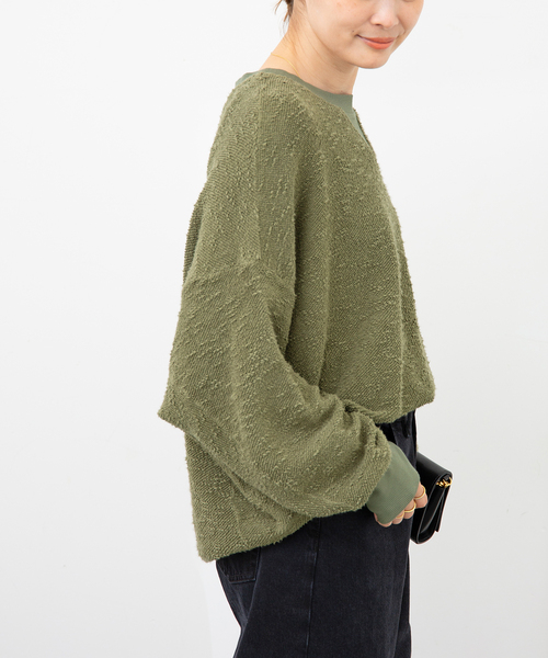 Deuxieme Classe（ドゥーズィエムクラス）の「【ASKK NY/エーエスケーケーエヌワイ】 Oversized sweat（スウェット・レディース・カーキ・FREE）」の3枚目の写真