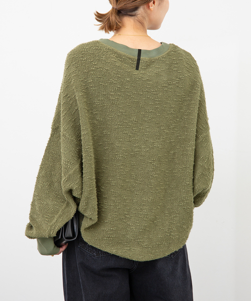 Deuxieme Classe（ドゥーズィエムクラス）の「【ASKK NY/エーエスケーケーエヌワイ】 Oversized sweat（スウェット・レディース・カーキ・FREE）」の4枚目の写真