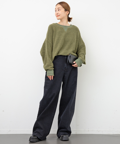 Deuxieme Classe（ドゥーズィエムクラス）の「【ASKK NY/エーエスケーケーエヌワイ】 Oversized sweat（スウェット・レディース・カーキ・FREE）」の5枚目の写真