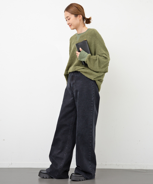 Deuxieme Classe（ドゥーズィエムクラス）の「【ASKK NY/エーエスケーケーエヌワイ】 Oversized sweat（スウェット・レディース・カーキ・FREE）」の6枚目の写真