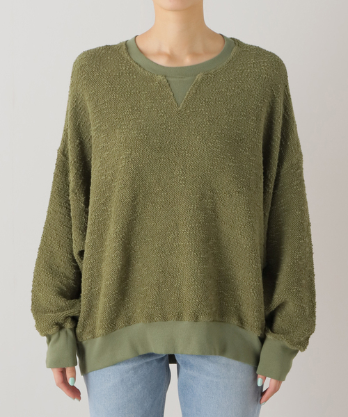 Deuxieme Classe（ドゥーズィエムクラス）の「【ASKK NY/エーエスケーケーエヌワイ】 Oversized sweat（スウェット・レディース・カーキ・FREE）」の8枚目の写真