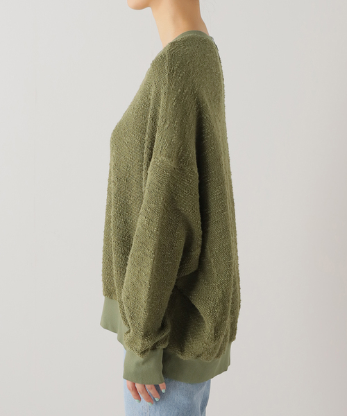 Deuxieme Classe（ドゥーズィエムクラス）の「【ASKK NY/エーエスケーケーエヌワイ】 Oversized sweat（スウェット・レディース・カーキ・FREE）」の9枚目の写真