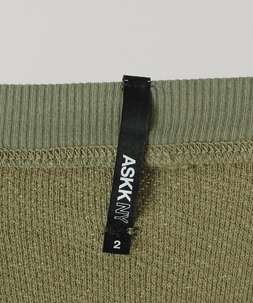 Deuxieme Classe（ドゥーズィエムクラス）の「【ASKK NY/エーエスケーケーエヌワイ】 Oversized sweat（スウェット・レディース・カーキ・FREE）」の18枚目の写真