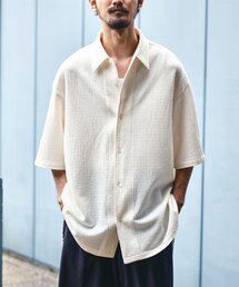 EDIFICE | ウェーブメッシュ ワイドシルエット オープンカラーシャツ(シャツ/ブラウス)