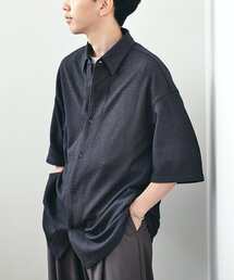EDIFICE | ウェーブメッシュ ワイドシルエット オープンカラーシャツ(シャツ/ブラウス)