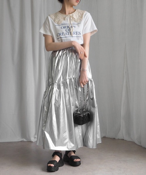 minia(ミニア)の「ラメスポサン(サンダル・レディース・ブラック系1/シルバー系1/ゴールド系1・LL/S/M/L)」の13枚目の写真