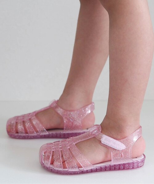 apres les cours（アプレレクール）の「ジェリーサンダル（サンダル・キッズ・ラベンダー/レインボー/アイボリー/ピンク/サックスブルー/ブラウン・14/16/18/17/19/21/15 /20）」の15枚目の写真