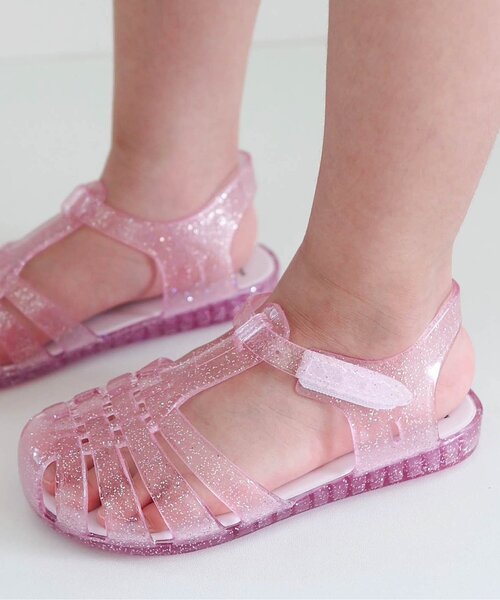 apres les cours（アプレレクール）の「ジェリーサンダル（サンダル・キッズ・ラベンダー/レインボー/アイボリー/ピンク/サックスブルー/ブラウン・14/16/18/17/19/21/15 /20）」の16枚目の写真