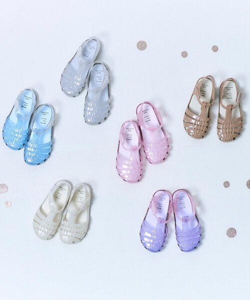 apres les cours（アプレレクール）の「ジェリーサンダル（サンダル・キッズ・ラベンダー/レインボー/アイボリー/ピンク/サックスブルー/ブラウン・14/16/18/17/19/21/15 /20）」の18枚目の写真