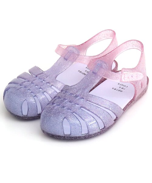 apres les cours（アプレレクール）の「ジェリーサンダル（サンダル・キッズ・ラベンダー/レインボー/アイボリー/ピンク/サックスブルー/ブラウン・14/16/18/17/19/21/15 /20）」の8枚目の写真