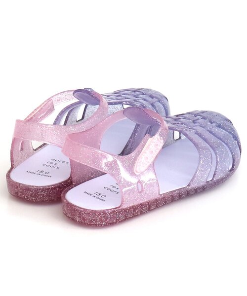 apres les cours（アプレレクール）の「ジェリーサンダル（サンダル・キッズ・ラベンダー/レインボー/アイボリー/ピンク/サックスブルー/ブラウン・14/16/18/17/19/21/15 /20）」の14枚目の写真