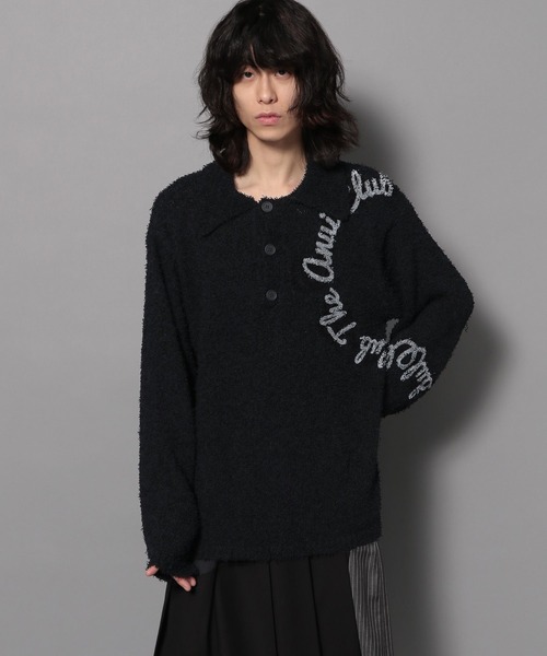 Anui（アニュイ）の「【UNISEX/2サイズ展開】BIGサークルロゴニット（ニット/セーター・レディース・ブラック/オフホワイト/ブルー・MEDIUM/LARGE）」の11枚目の写真