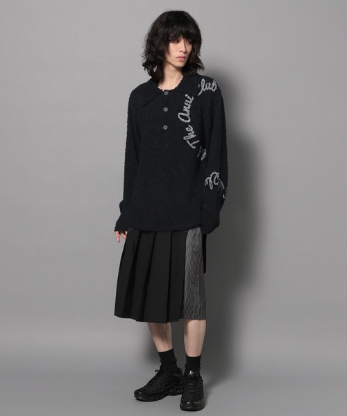 Anui（アニュイ）の「【UNISEX/2サイズ展開】BIGサークルロゴニット（ニット/セーター・レディース・ブラック/オフホワイト/ブルー・MEDIUM/LARGE）」の13枚目の写真