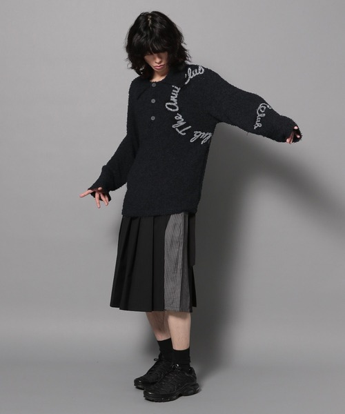 Anui（アニュイ）の「【UNISEX/2サイズ展開】BIGサークルロゴニット（ニット/セーター・レディース・ブラック/オフホワイト/ブルー・MEDIUM/LARGE）」の14枚目の写真