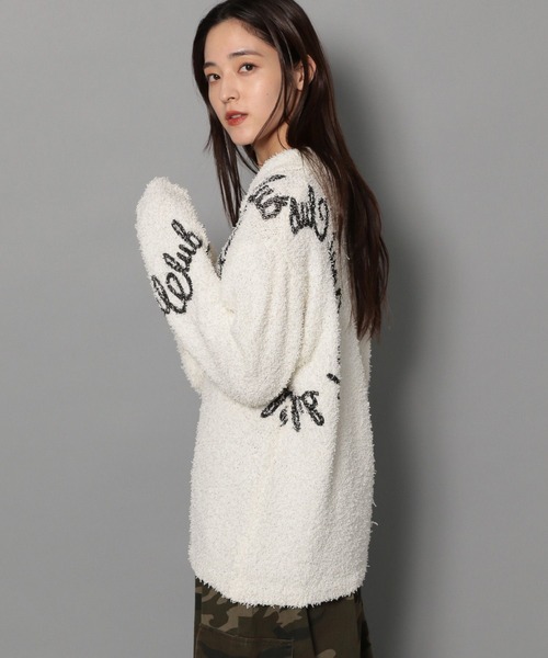 Anui（アニュイ）の「【UNISEX/2サイズ展開】BIGサークルロゴニット（ニット/セーター・レディース・ブラック/オフホワイト/ブルー・MEDIUM/LARGE）」の15枚目の写真