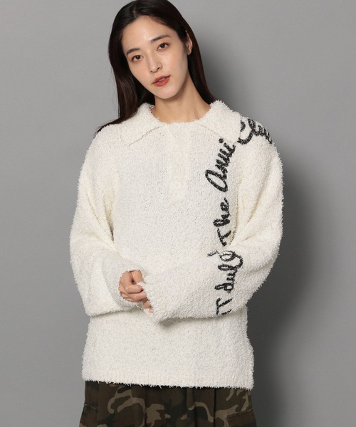 Anui（アニュイ）の「【UNISEX/2サイズ展開】BIGサークルロゴニット（ニット/セーター・レディース・ブラック/オフホワイト/ブルー・MEDIUM/LARGE）」の16枚目の写真