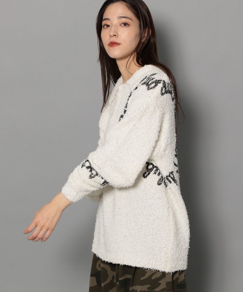 Anui（アニュイ）の「【UNISEX/2サイズ展開】BIGサークルロゴニット（ニット/セーター・レディース・ブラック/オフホワイト/ブルー・MEDIUM/LARGE）」の17枚目の写真