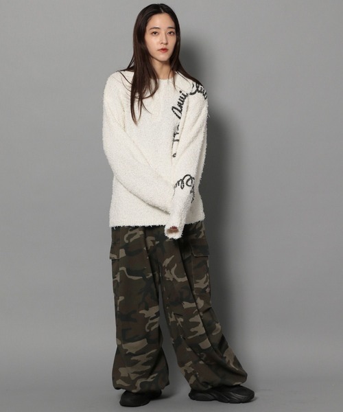 Anui（アニュイ）の「【UNISEX/2サイズ展開】BIGサークルロゴニット（ニット/セーター・レディース・ブラック/オフホワイト/ブルー・MEDIUM/LARGE）」の18枚目の写真