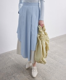 ELOOPS（イーループス）の「【ELOOPS】バイカラーレイヤードフレアスカート（スカート）」
