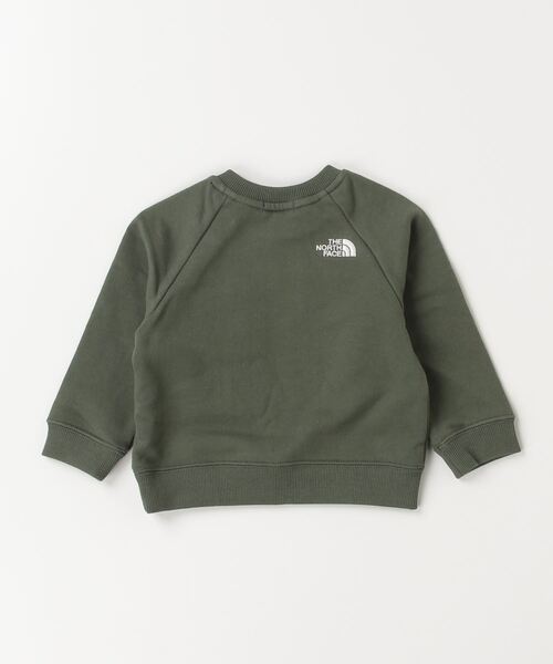 THE NORTH FACE（ザノースフェイス）の「ザ ノース フェイス THE NORTH FACE B Sweat Logo Crew_スウェットロゴクルー（スウェット・キッズ・グレー/グリーン/パープル/ターコイズブルー/キャメル・80ｃｍ/90cm）」の6枚目の写真