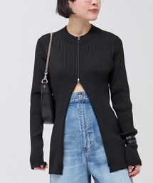 AP STUDIO | リブジップカーディガン(ニット/セーター)