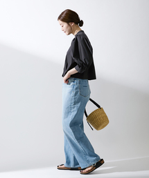IENA（イエナ）の「cottonデザインショートブラウス（シャツ