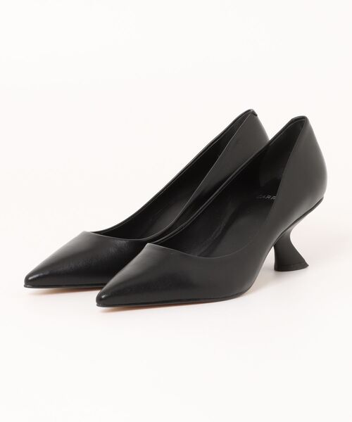 CARRANO(カラーノ)の「【CARRANO】デザインヒールポインテッドトゥパンプス(641100)(パンプス・レディース・ブラック/アイボリー・35/36/37/38)」の4枚目の写真