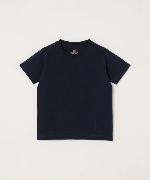 HANES(ヘインズ)の「HANES: BEEFY パック Tシャツ<KIDS>(Tシャツ/カットソー・キッズ・ネイビー/ホワイト/ライトグレー/ブラック・120/140)」の4枚目の写真