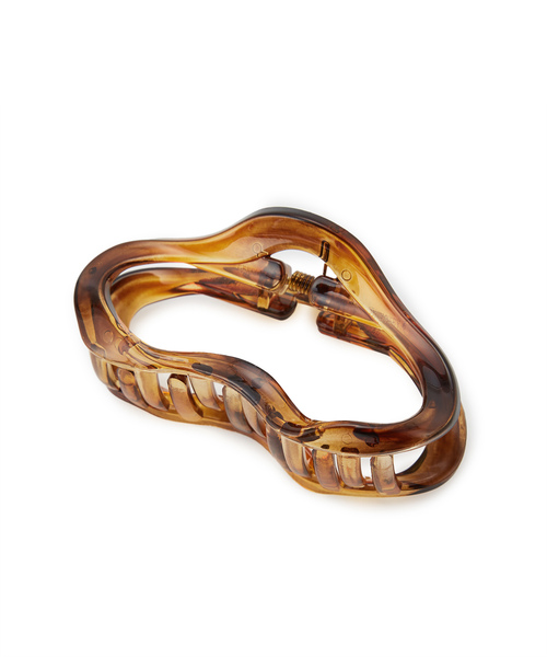 VIS（ビス）の「ニュアンスラインバンス（バレッタ/ヘアクリップ・レディース・ブラウン/キナリ/その他・FREE）」の3枚目の写真