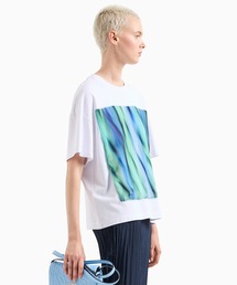 ARMANI EXCHANGE | 【A|X アルマーニ エクスチェンジ】グラデーションパッチ　半袖クルーネックTシャツ/BOY BOXY（ZOZO限定カラー含）(Tシャツ/カットソー)