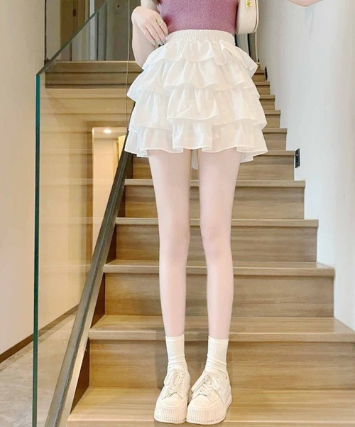 frunco(フランコ)の「ティアードミニスカート(スカート・レディース・ブラック/ホワイト・MEDIUM)」の14枚目の写真