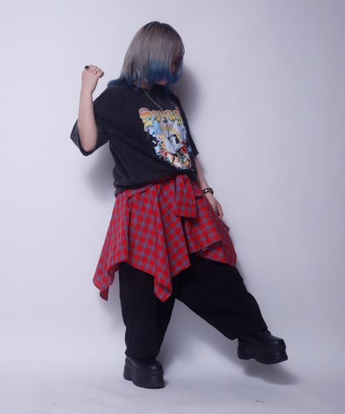セール】Z)【BLINGLEADS】腰巻きシャツ風スカート（スカート