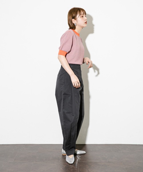 25SS】美品 KBF バイカラーコクーンパンツ ワイドパンツ